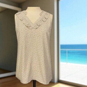 Cabi Morse Code Sleeveless Top